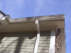 Gutter topper/cover installation sample